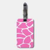 Het Patroon van de Druk van de Giraffe in Helder Bagagelabel (Achterkant verticaal)