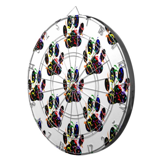 Het patroon van de Druk van de schilderingen Confe Dartbord (Voorkant Rechts)