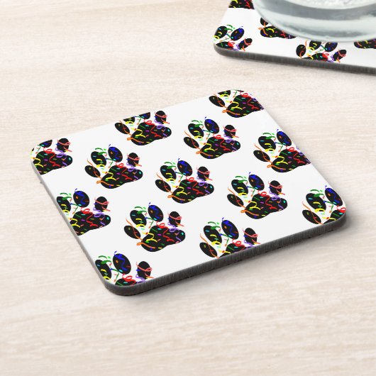 Het patroon van de Druk van de schilderingen Confe Onderzetter (Linkerzijde)