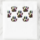 Het patroon van de Druk van de schilderingen Confe Rechthoekige Sticker (Tas)