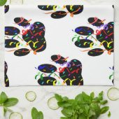 Het patroon van de Druk van de schilderingen Confe Theedoek (Gevouwen)