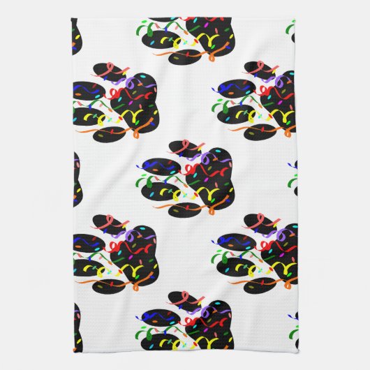 Het patroon van de Druk van de schilderingen Confe Theedoek (Verticaal)