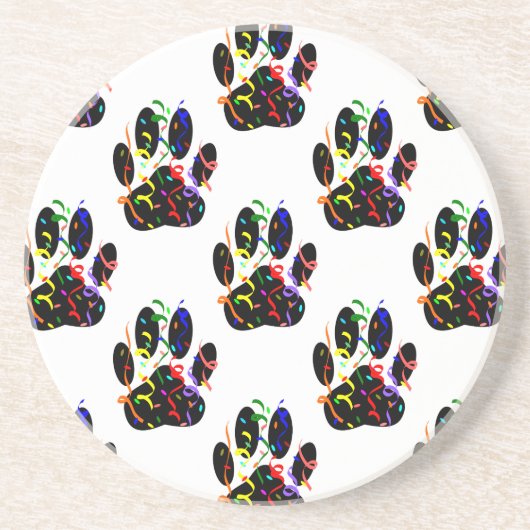 Het patroon van de Druk van de schilderingen Confe Zandsteen Onderzetter (Voorkant)