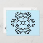 Het Patroon van de Grafiek van de Ventilator van d Briefkaart (Voorkant / Achterkant)