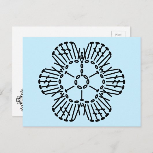 Het Patroon van de Grafiek van de Ventilator van d Briefkaart (Voorkant / Achterkant)