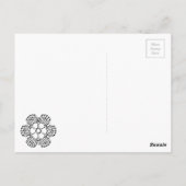 Het Patroon van de Grafiek van de Ventilator van d Briefkaart (Achterkant)