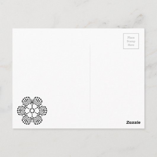 Het Patroon van de Grafiek van de Ventilator van d Briefkaart (Achterkant)