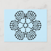 Het Patroon van de Grafiek van de Ventilator van d Briefkaart (Voorkant)