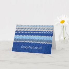 Het Patroon van de haken - Blauwe Stripes Kaart