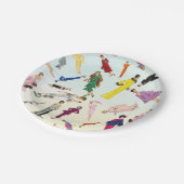 Het  Patroon van de Illustratie van de Mode van de Papieren Bordje (Gekanteld)