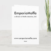 Het Patroon van de Jugendstil #4 in Emporio Moffa Kaart (Achterkant)