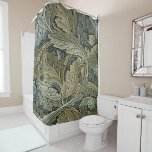 Het patroon van de Jugendstil van William Morris, Douchegordijn