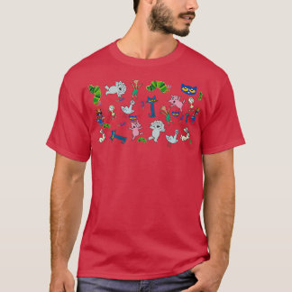 Het patroon van de kenmerken van het logboek t-shirt