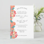 Het patroon van de Koraalvruchten en de Waterverf Kaart (Staand voorkant)