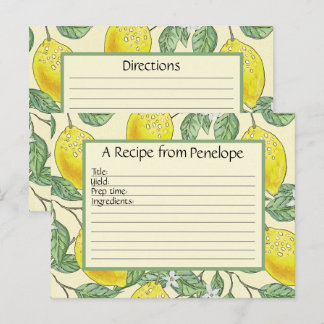 Het patroon van de Lemons van de klap en de Naam s Briefkaart