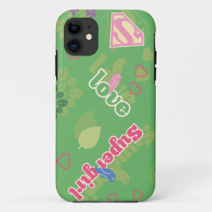 Het Patroon van de Liefde van Supergirl iPhone 11 Hoesje