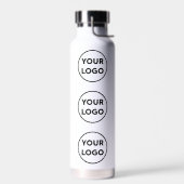 Het Patroon van de Logo van de douane op Wit Waterfles (Links)