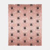 Het Patroon van de Logo van het Bedrijf van de dou Fleece Deken (Voorkant)