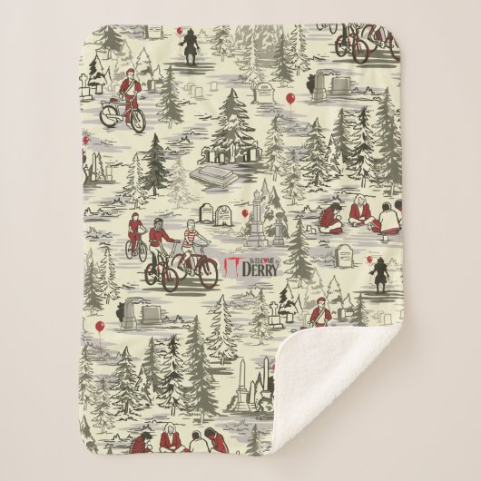 Het patroon van de Losers Club Cemetery Sherpa Deken (Voorkant)