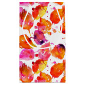 Het patroon van de najaarsbladeren van de waterver klein cadeauzakje (Achterkant)