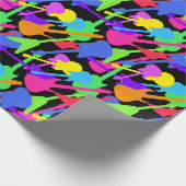 Het Patroon van de Plons van de gitaar Cadeaupapier (Hoek)