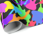 Het Patroon van de Plons van de gitaar Cadeaupapier (Rol Hoek)