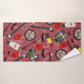 Het patroon van de producten van de schoonheid op badhanddoek (Badhanddoek)