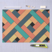 Het Patroon van de rechthoek (ver2) met het Detail Tissuepapier (Craft)