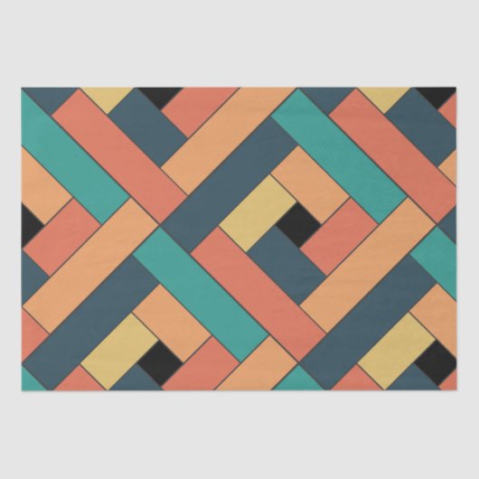 Het Patroon van de rechthoek (ver2) met het Detail Tissuepapier (Voorkant)