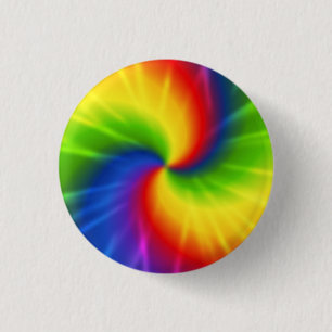 Het Patroon van de Regenboog van de Kleurstof van Ronde Button 3,2 Cm