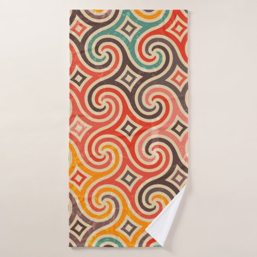 Het patroon van de retroflecterende draaiingen badhanddoek (Badhanddoek)