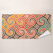 Het patroon van de retroflecterende draaiingen badhanddoek (Badhanddoek)