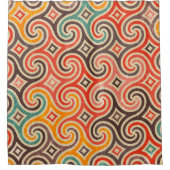 Het patroon van de retroflecterende draaiingen douchegordijn (Voorkant)