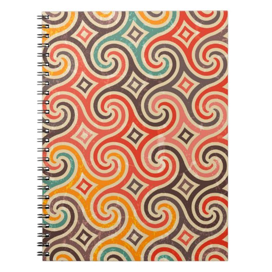 Het patroon van de retroflecterende draaiingen notitieboek (Voorkant)