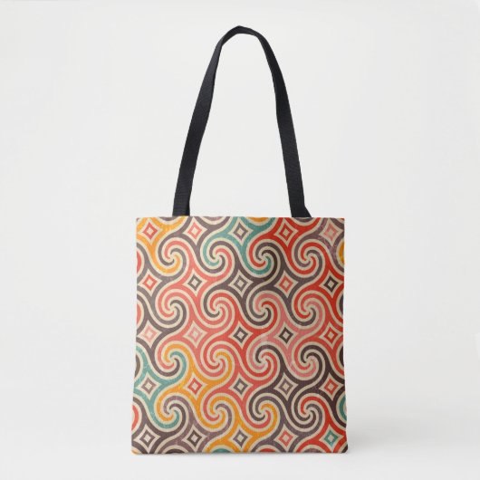Het patroon van de retroflecterende draaiingen tote bag (Voorkant)