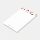 Het  Patroon van de Slagen van de Borstel Geperson Post-it® Notes (Schuin)