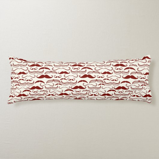 Het patroon van de snor, retro stijl 3 lichaamskussen (Voorkant)