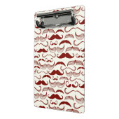 Het patroon van de snor, retro stijl 3 mini klembord (Angled2)