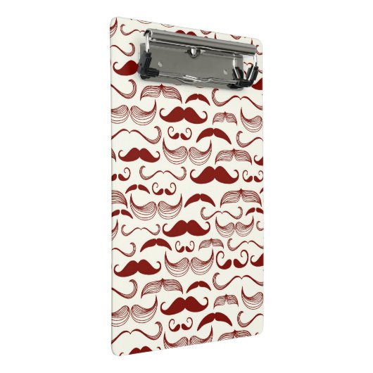 Het patroon van de snor, retro stijl 3 mini klembord (Schuin)