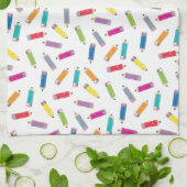 Het patroon van de Spencils van de Regelboog van d Theedoek (Gevouwen)