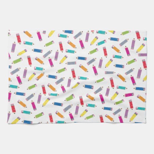 Het patroon van de Spencils van de Regelboog van d Theedoek (Horizontaal)