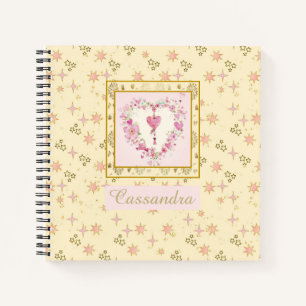 Het  patroon van de Stars van de Feminine Persoonl Notitieboek