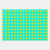 Het Patroon van de Stippen van de Kute Retro in Mi Inpakpapier Vel (Voorkant 3)