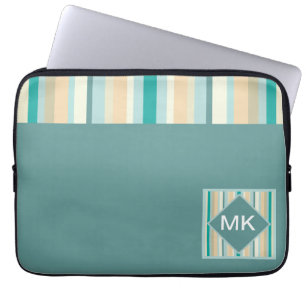Het Patroon van de Strepen van de kust Laptop Sleeve