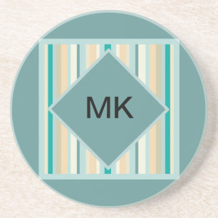 Het Patroon van de Strepen van de kust Zandsteen Onderzetter