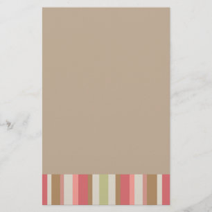 Het Patroon van de Strepen van de paprika Briefpapier
