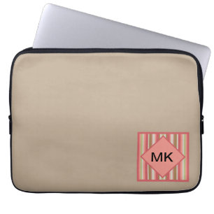 Het Patroon van de Strepen van de paprika Laptop Sleeve