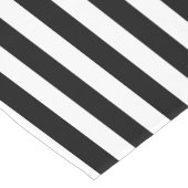 Het patroon van de Stripes van de riem zwarte + uw Korte Tafelloper (Hoek)