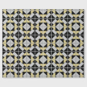 Het patroon van de Tegels van de Verouderde Cement Cadeaupapier (Vlak)