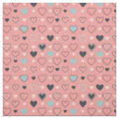 Het Patroon van de Valentijn van het hart Stof (Swatch)